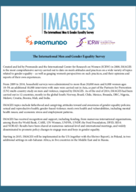 International and Gender Equality Survey (IMAGES) and Findings | UNFPA MENENGAGE